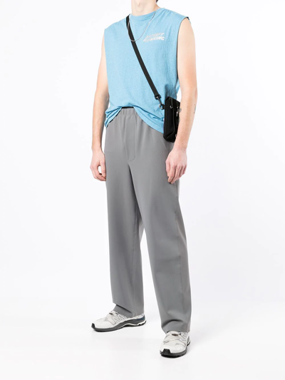 Shop Gr10k Elasticated-waist Trousers In Grey
