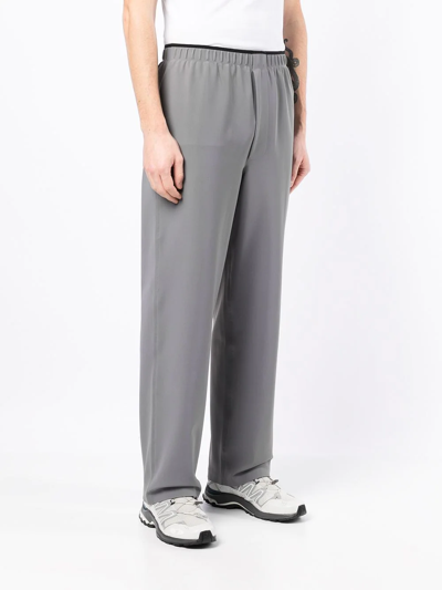 Shop Gr10k Elasticated-waist Trousers In Grey