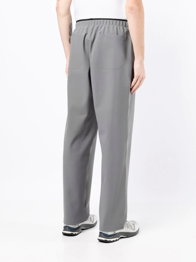 Shop Gr10k Elasticated-waist Trousers In Grey