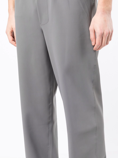 Shop Gr10k Elasticated-waist Trousers In Grey