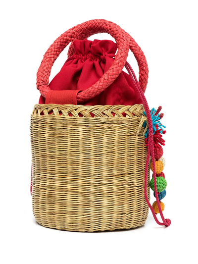 Shop Serpui Lauren Crabs And Balls Bucket Bag In Multicolour