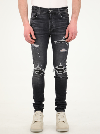 Shop Amiri Jeans Denim Mx1 In Black