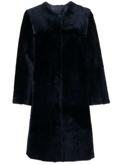 皮毛一体皮质双面外套