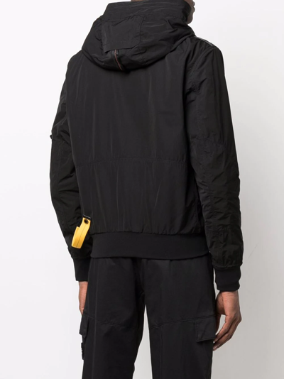 Parajumpers Gobi Black Nylon Jacket With Pockets In Schwarz
