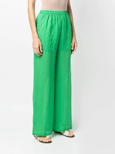 Shop Nude High-waisted Trousers In Grün