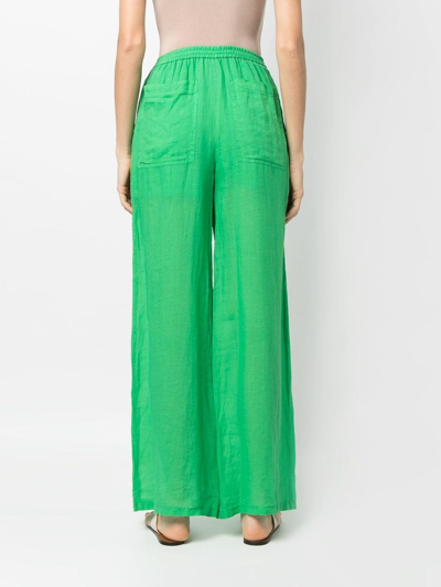 Shop Nude High-waisted Trousers In Grün