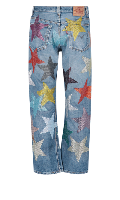 Shop Collina Strada X Levi's Strauss '501' Rhinestone Stars Jeans
