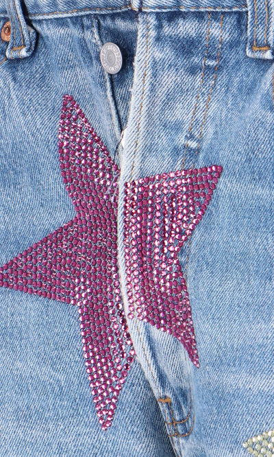 Shop Collina Strada X Levi's Strauss '501' Rhinestone Stars Jeans