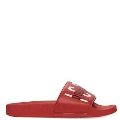 Shop Dsquared2 Boys Icon Sliders Red