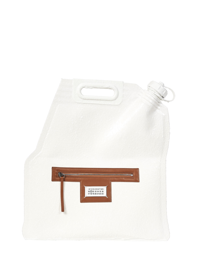 Shop Maison Margiela Bottle-cap Tote In White