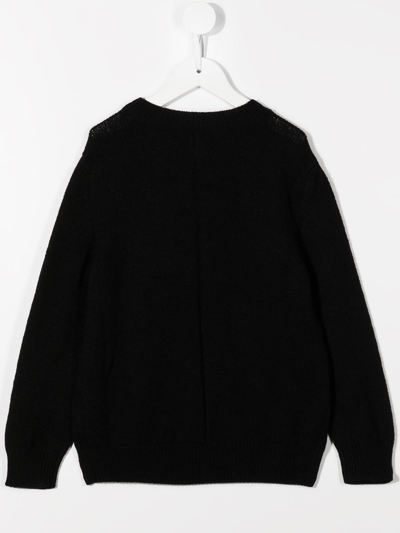 Shop The Row Long-sleeve Cashmere Jumper In Black