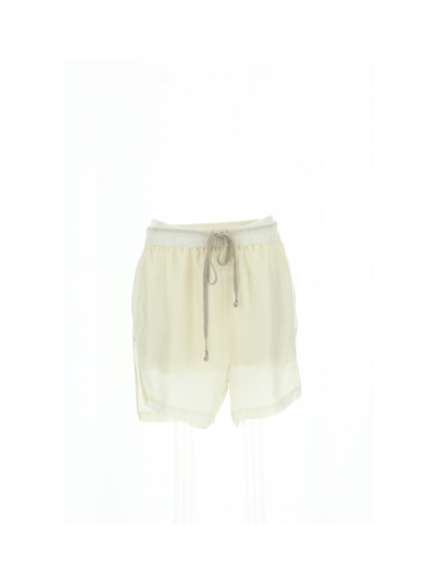 Shop Rick Owens Shorts In Natural