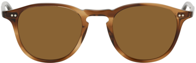 Shop Garrett Leight Tortoiseshell Hampton Sunglasses In Khakitort