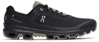 Shop On Black & Green Cloudventure 3.0 Sneakers In Black | Reseda