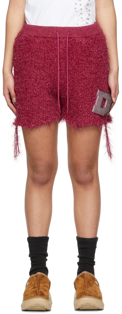 Doublet Pink Metal Letter Shorts In Pink