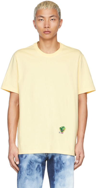 Shop Doublet Yellow Vegetable Dyed Lettuce T-shirt