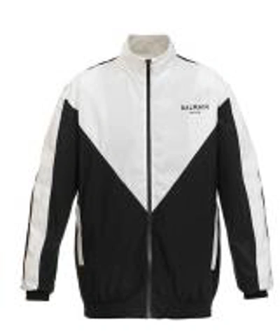 Balmain Black Polyamide Shell Jacket In Black
