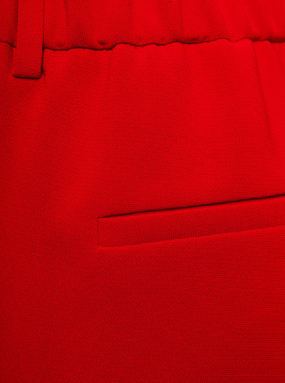 Shop Alberto Biani Woman Red Triacetate Tailored Trousers