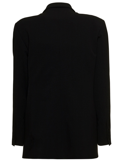 Shop Alberto Biani Woman Black Single Breasted Blazer