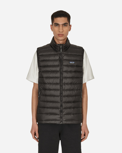 Shop Patagonia Down Sweater Vest In Black