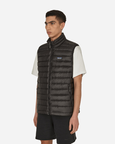 Shop Patagonia Down Sweater Vest In Black