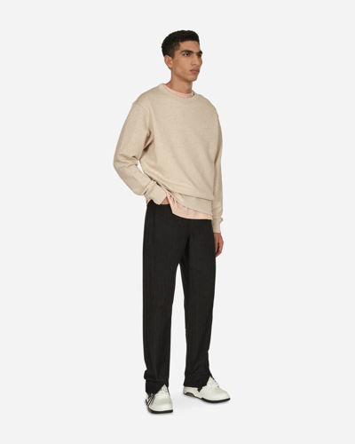 Shop Acne Studios Face Crewneck Sweatshirt In Oatmeal Melange