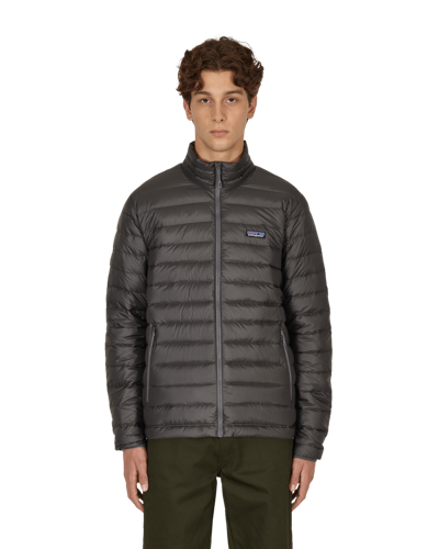 Shop Patagonia Down Sweater Jacket In Forge Grey