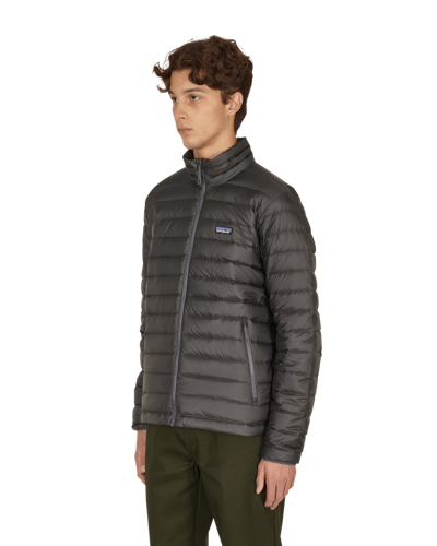 Shop Patagonia Down Sweater Jacket In Forge Grey