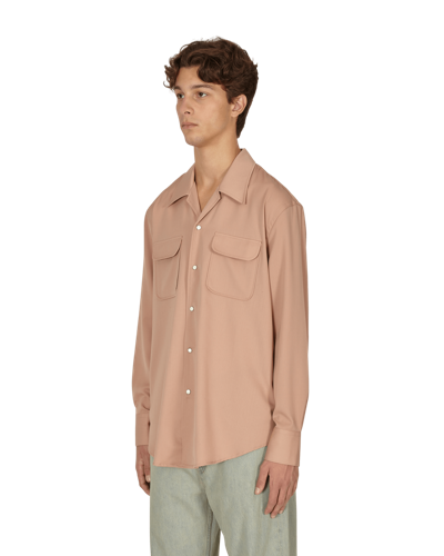 Our Legacy Poco Shirt In Dusty Pink Tech Wool | ModeSens