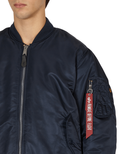 Shop Alpha Industries Ma-1 Bomber Jacket In Rep.blue