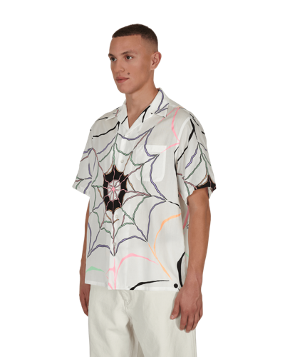 Shop Wacko Maria Wolf's Head Hawaiian Shirt In White