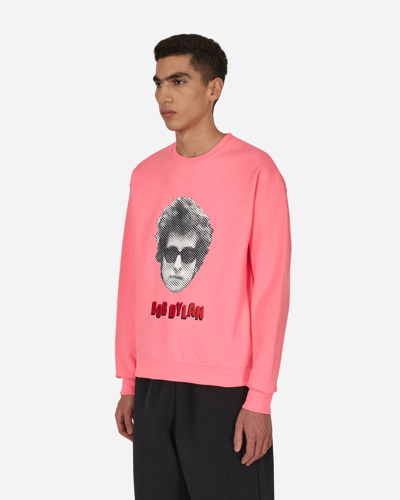 Wacko Maria Bob Dylan Crewneck Sweatshirt (type-1) In Pink | ModeSens