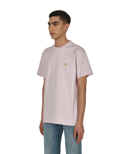 Shop Carhartt Chase T-shirt Pink In Multicolor