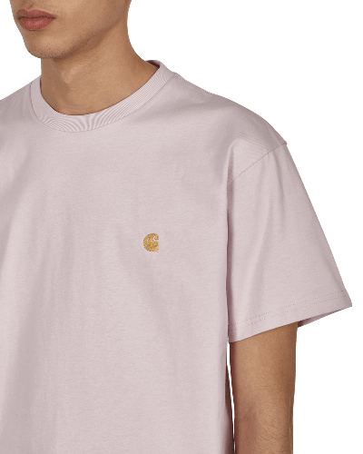 Shop Carhartt Chase T-shirt Pink In Multicolor