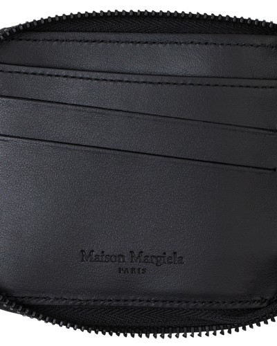 Shop Maison Margiela Zip-around Wallet In Black