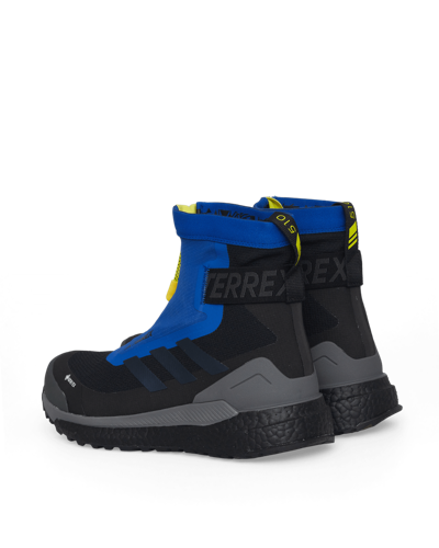 Shop Adidas Originals Terrex Free Hiker Cold.rdy Hiking Boots In Core Black/blue