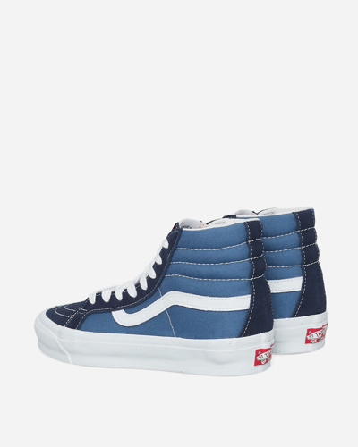 Shop Vans Og Sk8-hi Lx Sneakers In Navy/navy