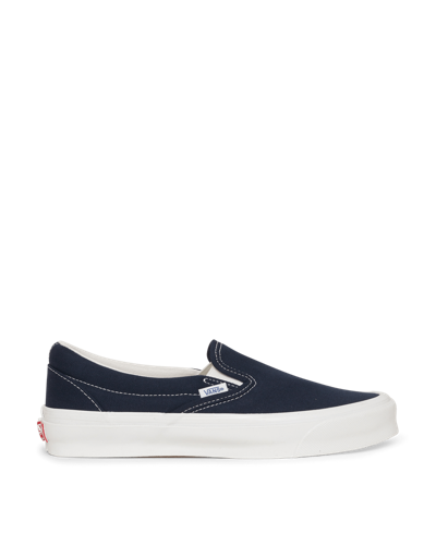 Shop Vans Classic Slip-on Lx Sneakers In Blue