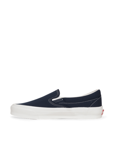 Shop Vans Classic Slip-on Lx Sneakers In Blue