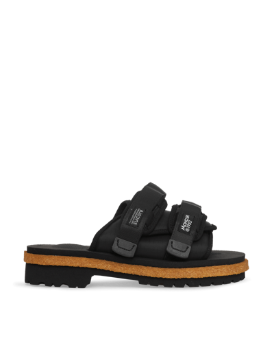 Shop Moncler Genius 2 Moncler 1952 Suicoke Moto Mountain Sandals In Black