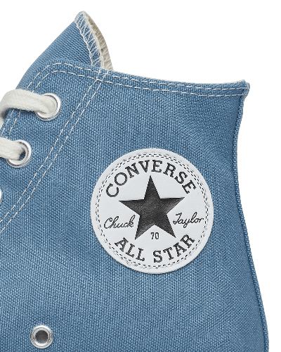 Converse Blue Recycled Canvas Chuck 70 Hi Sneakers In Multicolor