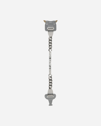 Shop Alyx Buckle Logo Bracelet In Silver