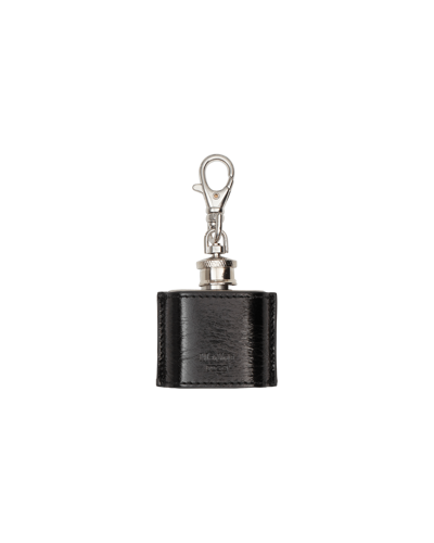 Shop Martine Rose Mini Flask Keychain Black In Multicolor