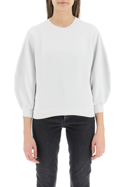 Shop Agolde Thora Sweatshirt In White