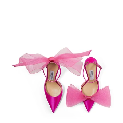 Shop Jimmy Choo Averly 100 In Fuchsia/fuchsia