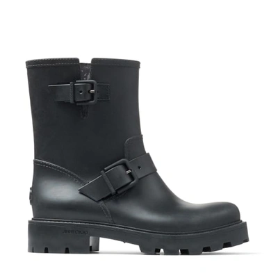 Jimmy Choo Yael Rubber Boots In Black
