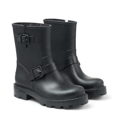 Jimmy Choo Yael Rubber Boots In Black