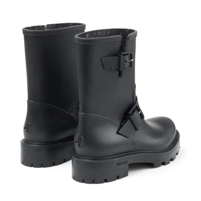 Jimmy Choo Yael Rubber Boots In Black