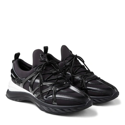 Shop Jimmy Choo Cosmos/m In V Black/white/clear Mix