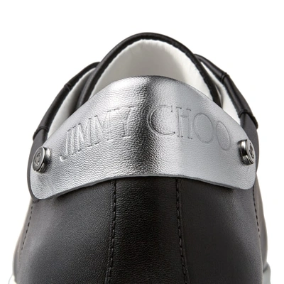 Shop Jimmy Choo Rome/m In V Black/silver